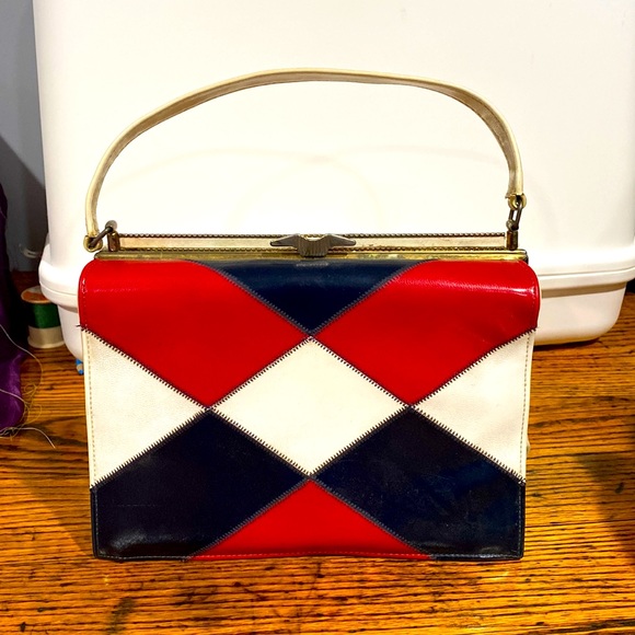 Naturalizer Handbags - 🍄 Vintage 70’s A Naturalizer Handbag Patchwork Patterned 🍄